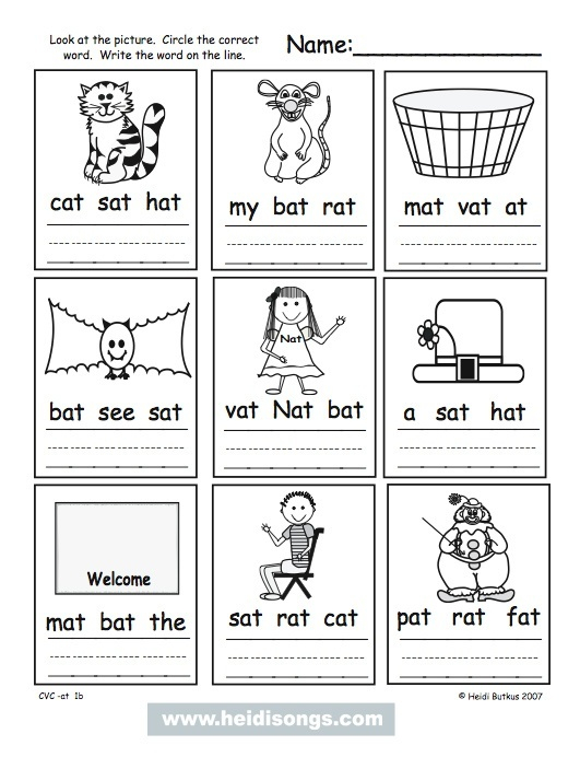 30 Three Letter Words Worksheets Reading Kindergarten