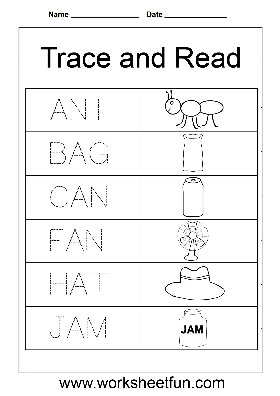 30 Three Letter Words Worksheets Reading Kindergarten