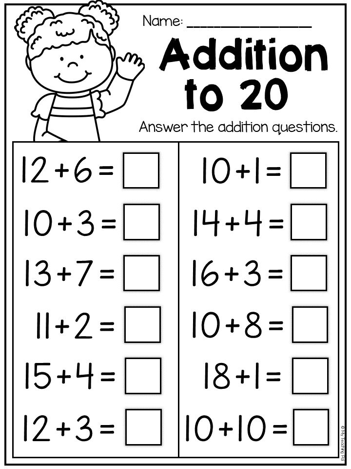 30 Worksheets For Grade 1 Maths Addition