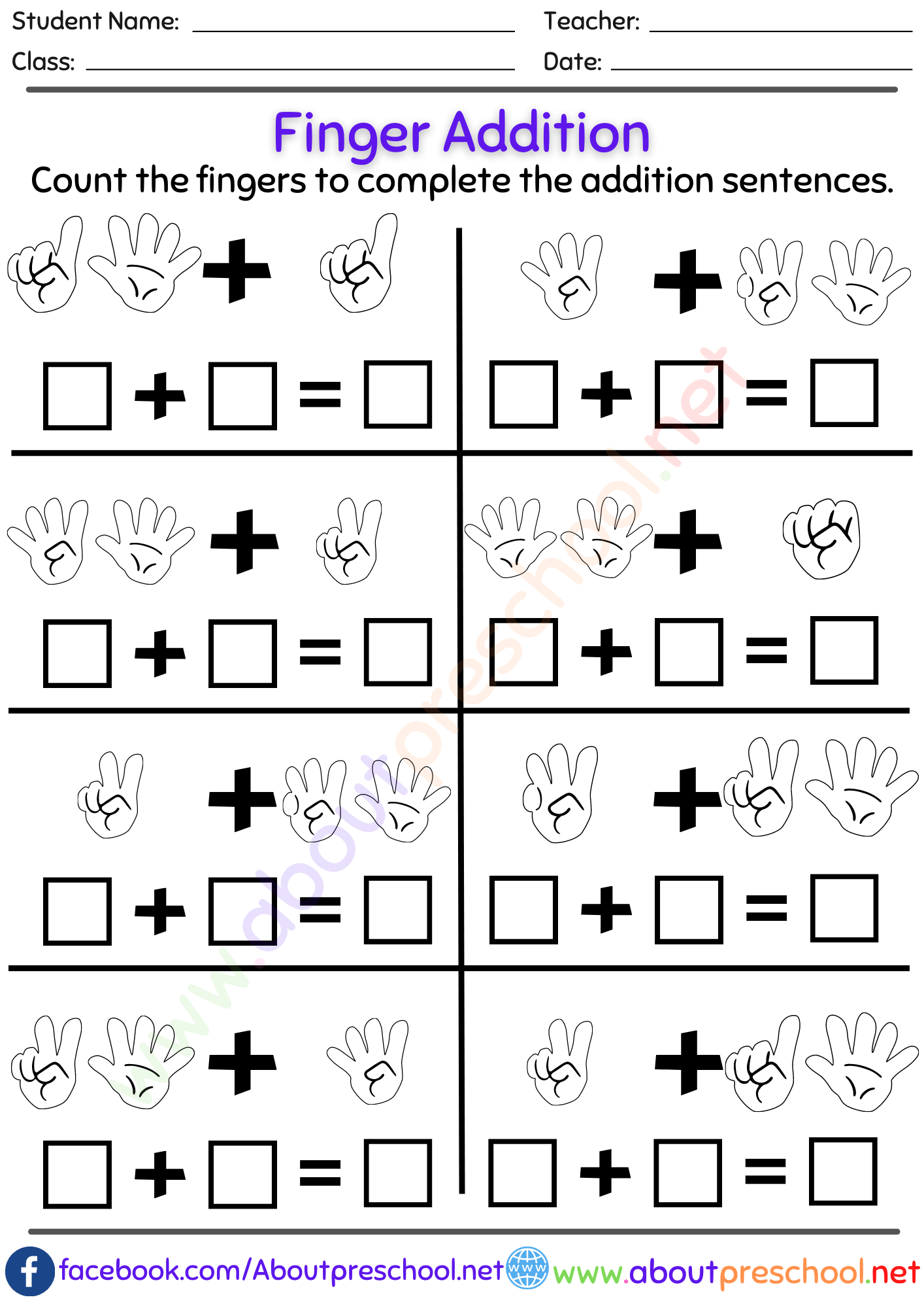 30 Worksheets For Grade 1 Maths Addition