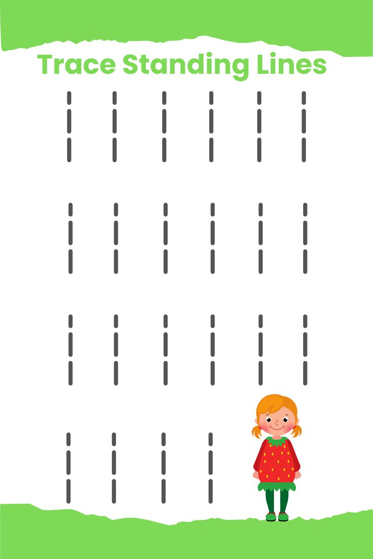 30 Worksheets For Kindergarten Line Trace