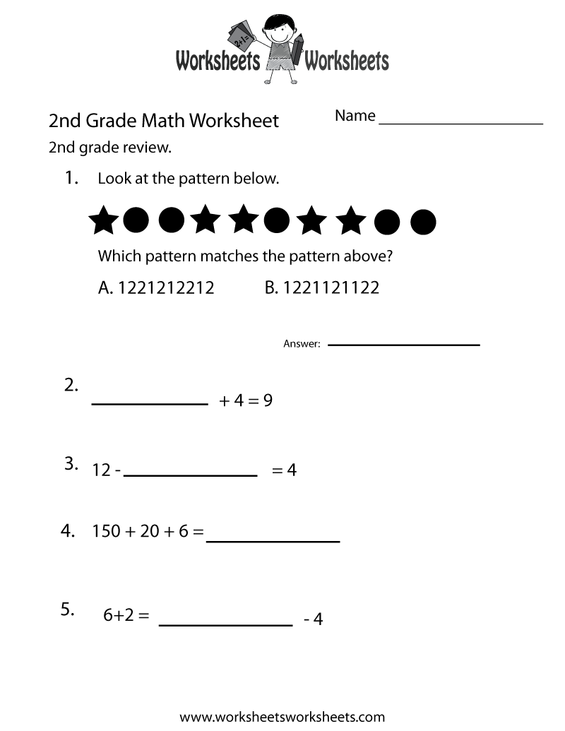 35 2Nd Grade Math Worksheets With Answers