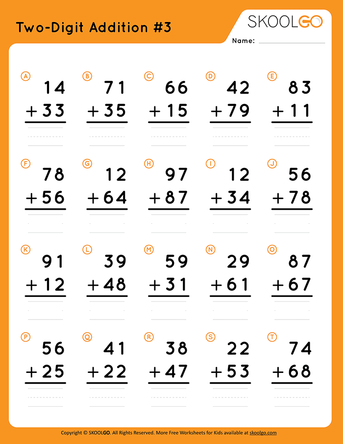 35 3 Digit Addition Worksheets Kindergarten