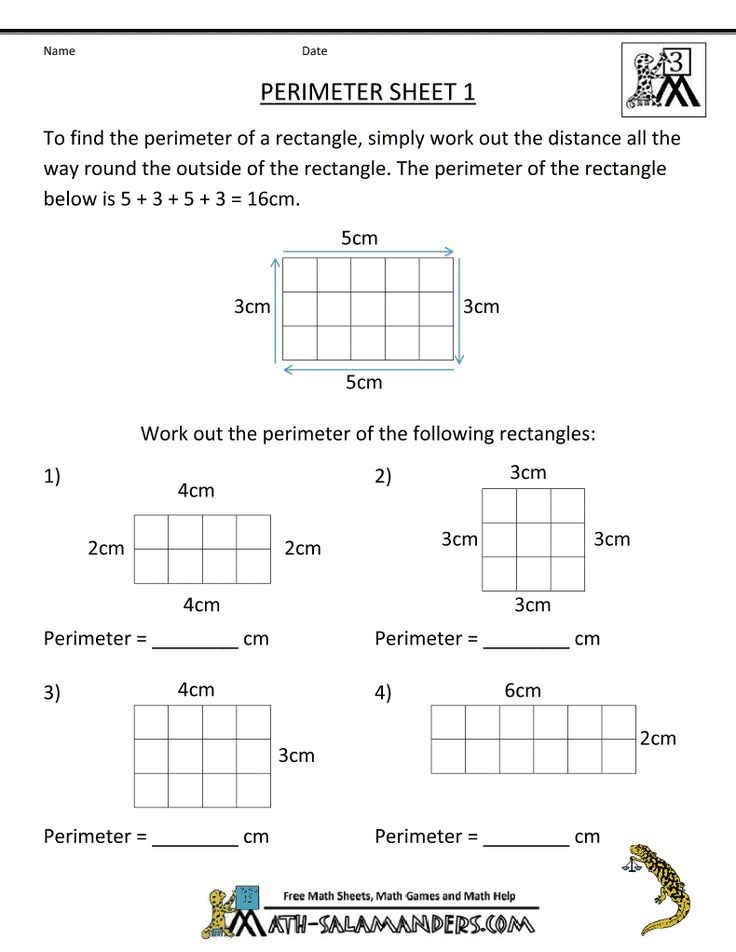 35 Area Perimeter Worksheets Class 4