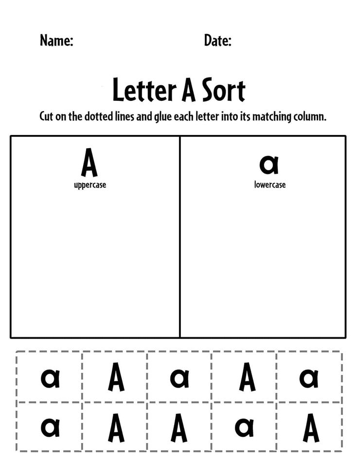 35 Cut And Paste Letter E Worksheets