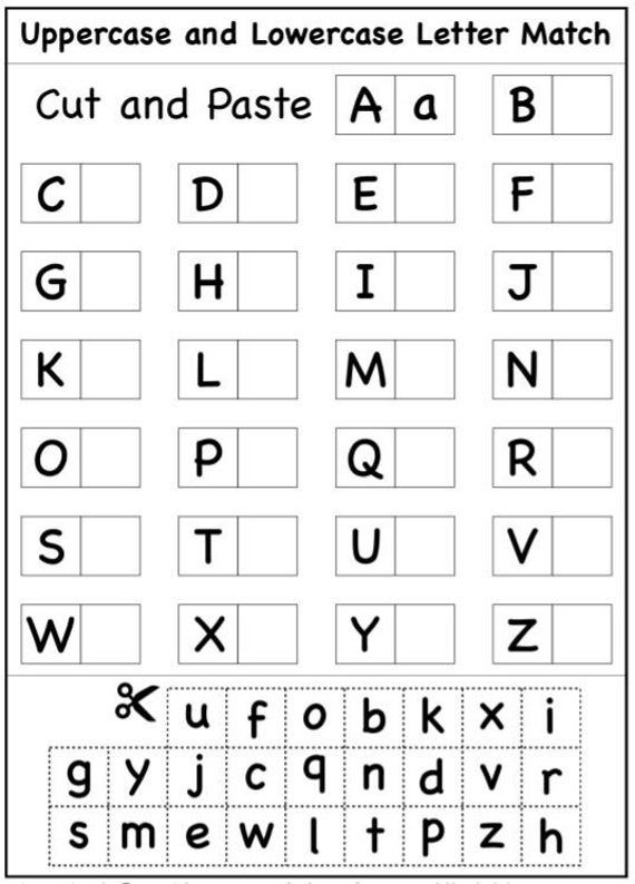 35 Cut And Paste Letter E Worksheets