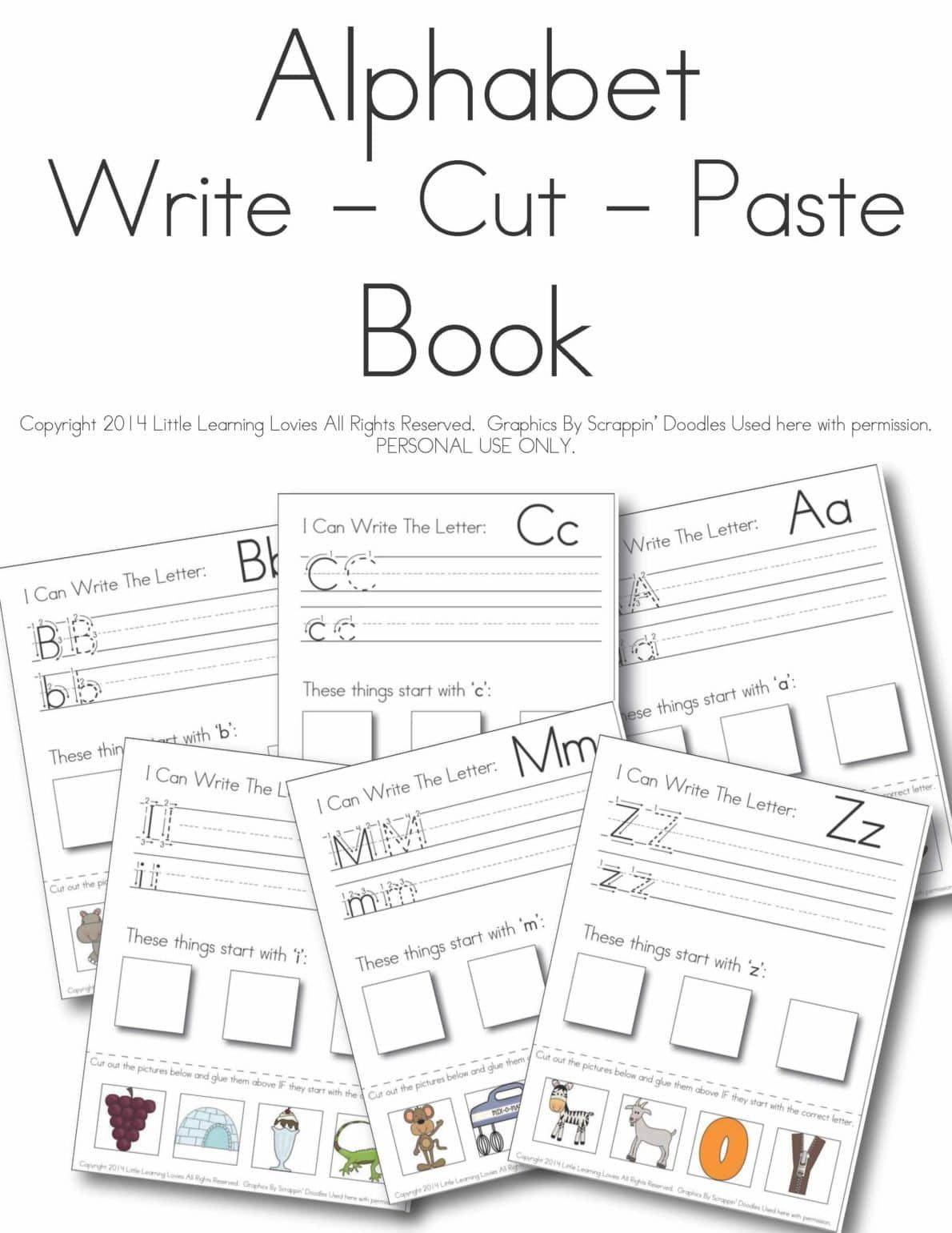 35 Cut And Paste Letter E Worksheets