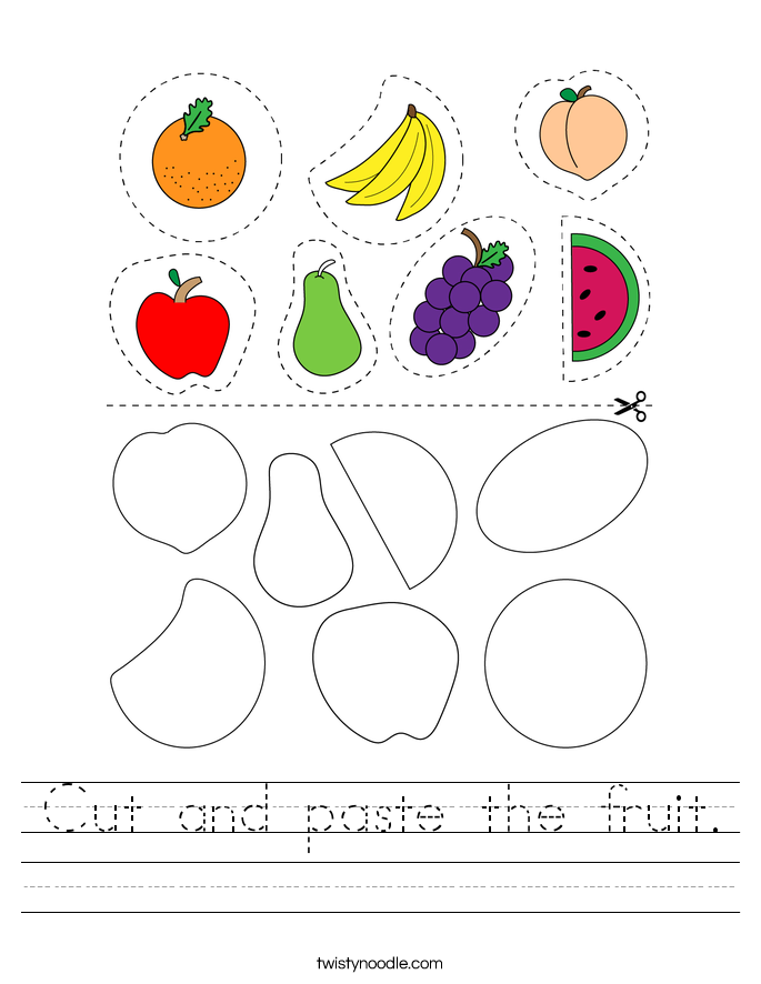 35 Cut And Paste Worksheets Summer