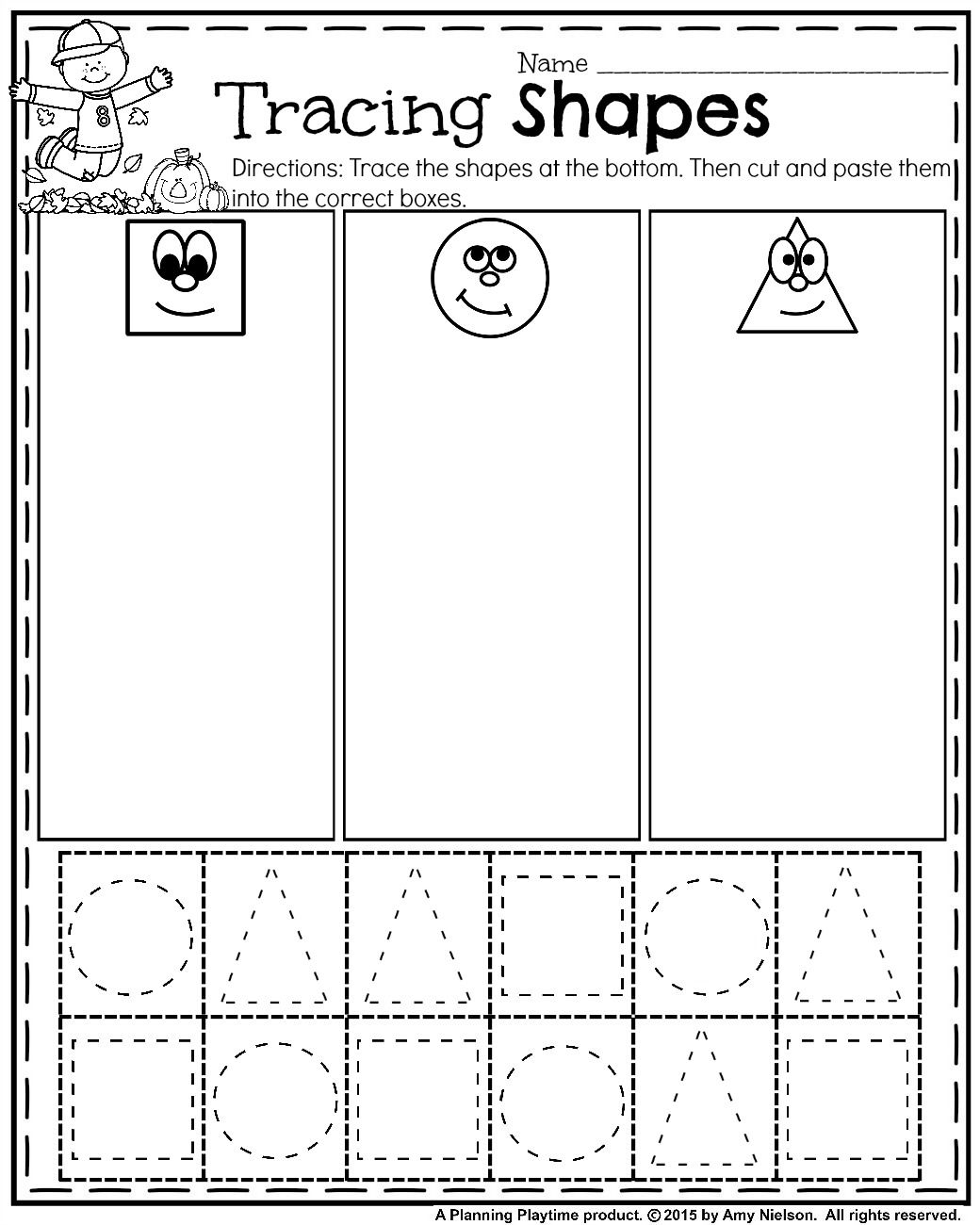 35 Fun Worksheets For Kindergarten Cut And Paste