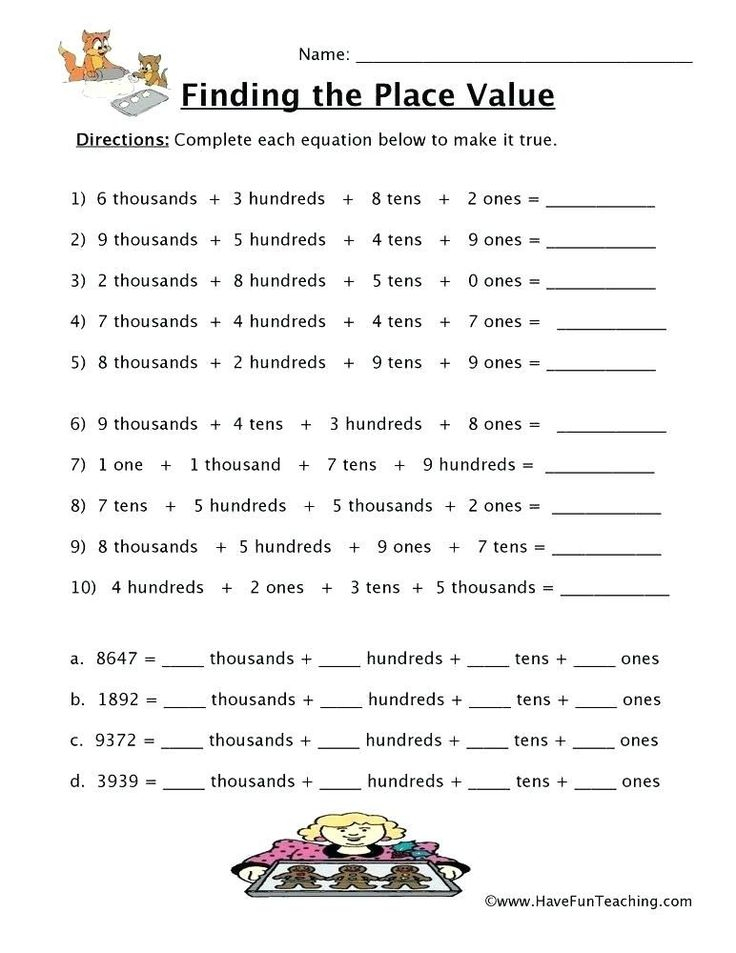 35 Grade 1 Math Worksheets Place Value