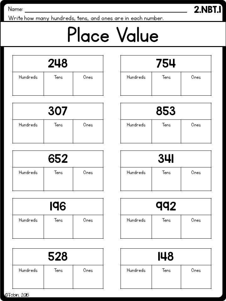 35 Grade 1 Math Worksheets Place Value