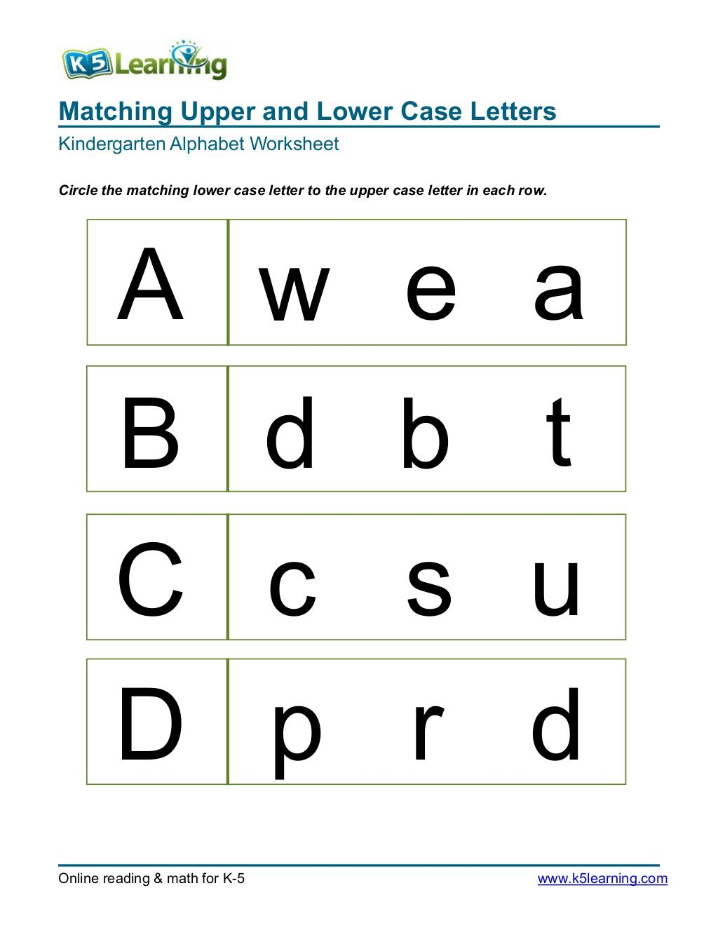 35 Kindergarten Lower Case Letter Worksheets