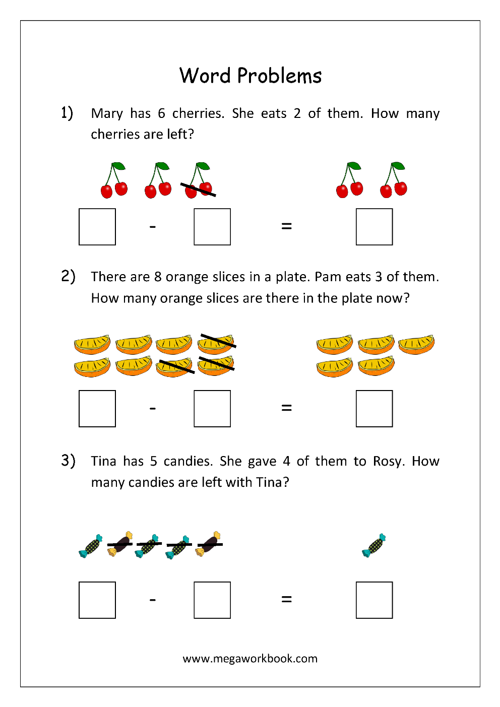 35 Kindergarten Math Worksheets Addition Word Problems