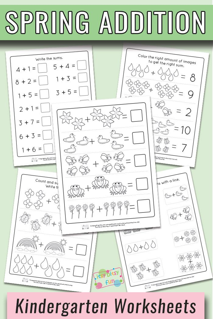 35 Kindergarten Math Worksheets Spring