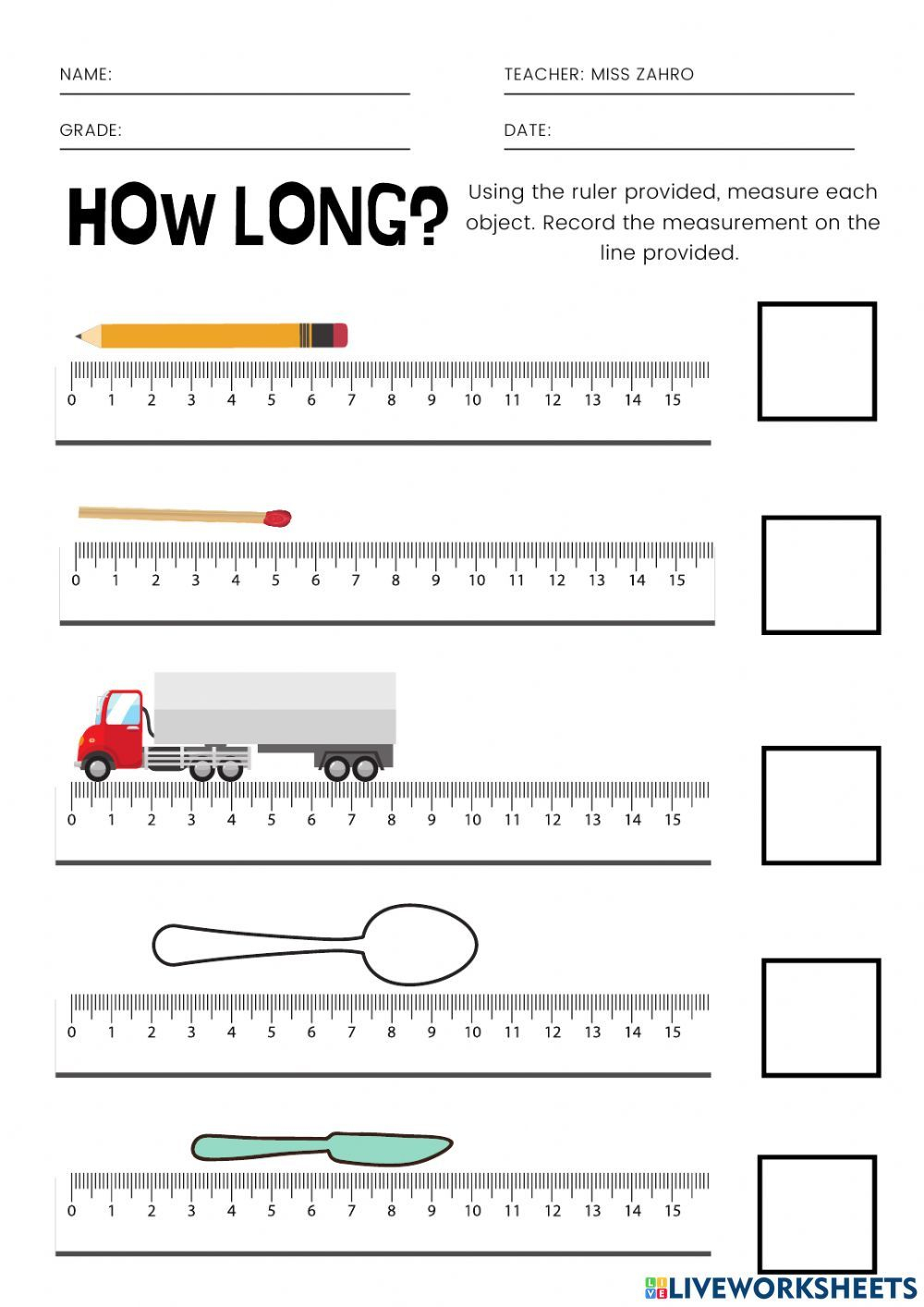 35 Length Worksheets 2Nd Grade