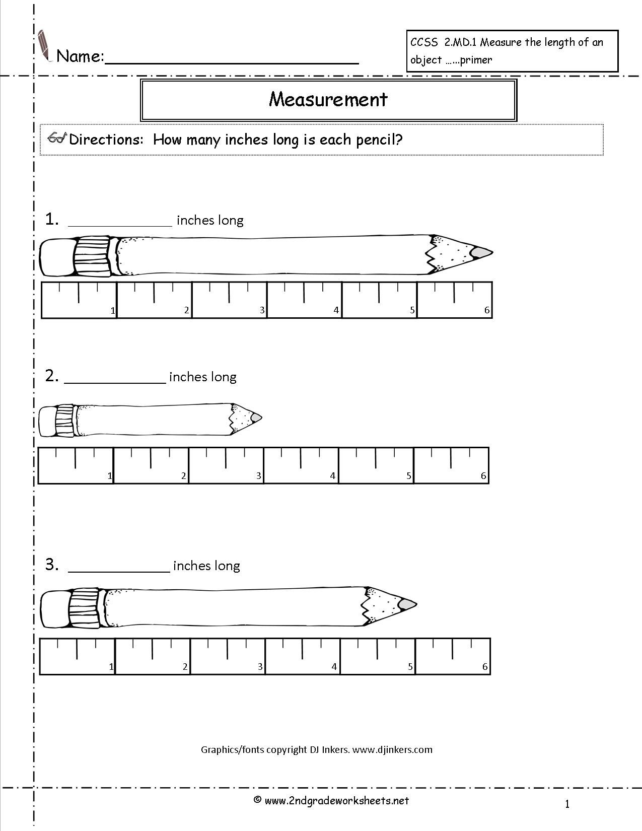 35 Length Worksheets 2Nd Grade