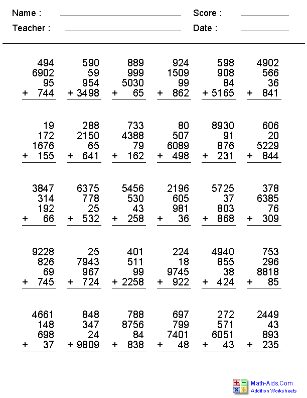 35 Math Worksheets 2 Digit Addition