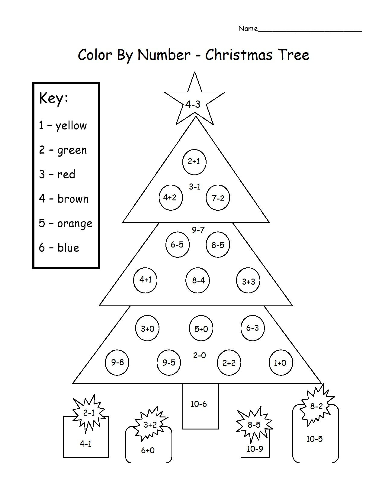 35 Math Worksheets For Grade 1 Christmas