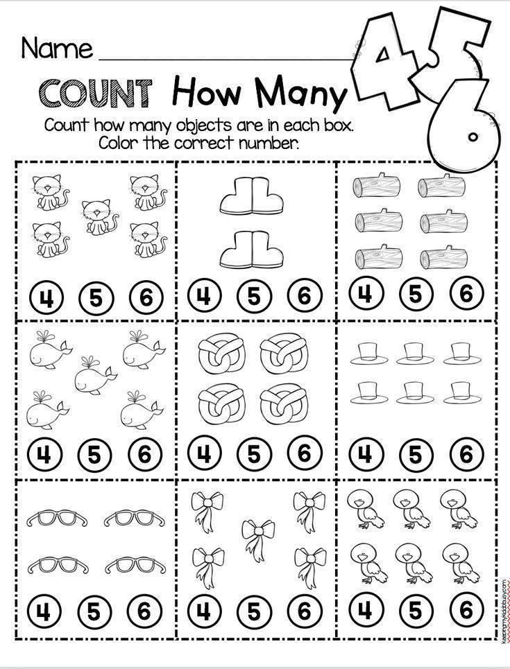 35 Number 4 Worksheets For Preschool Math