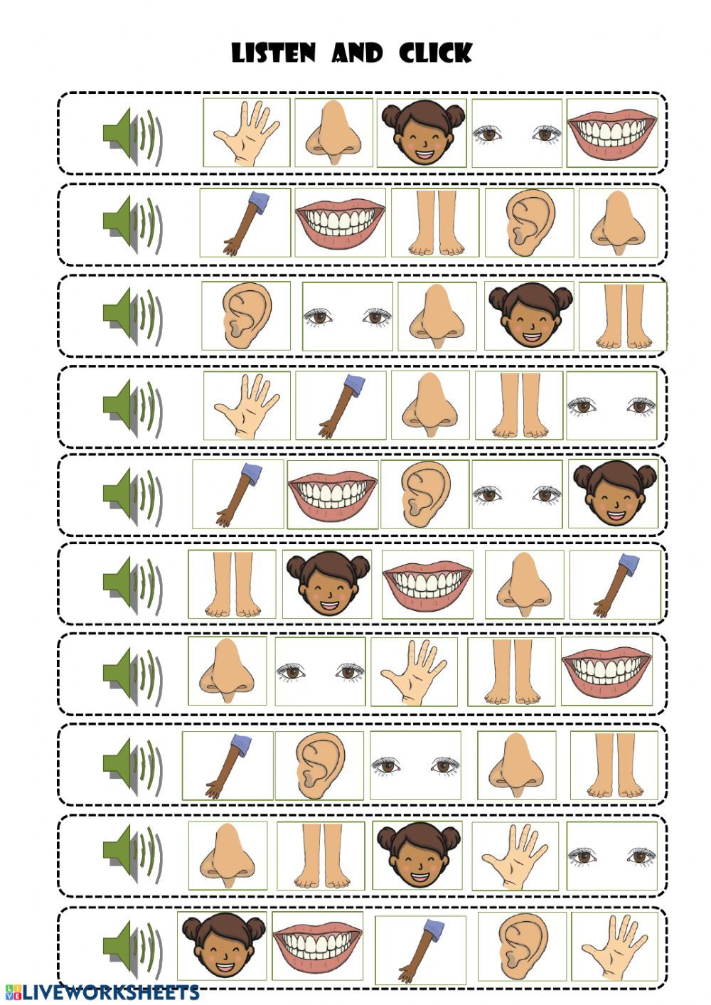 35 Parts Of Body Worksheets Kindergarten