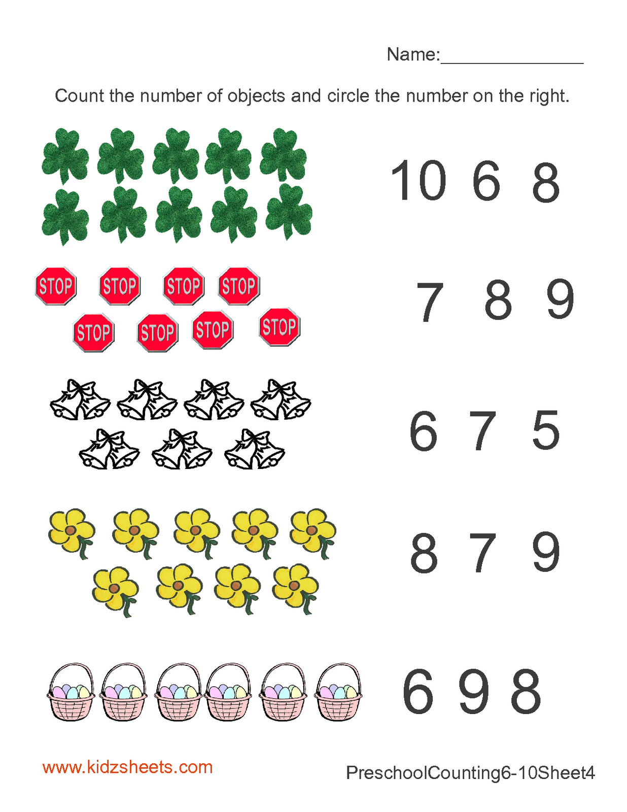 35 Preschool Counting Worksheets Kindergarten Math