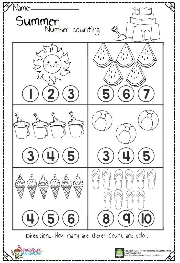 35 Preschool Counting Worksheets Kindergarten Math