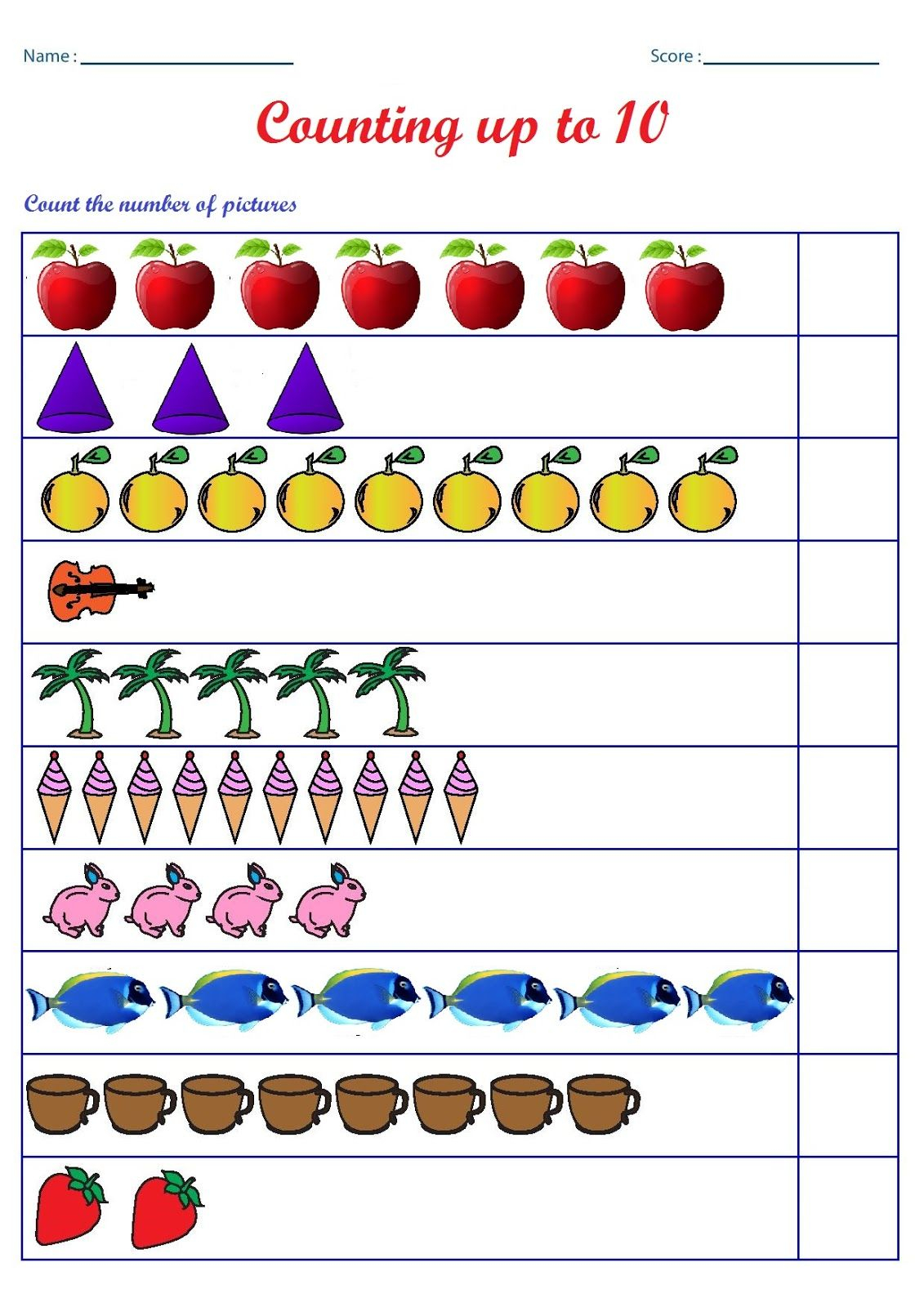 35 Preschool Counting Worksheets Kindergarten Math