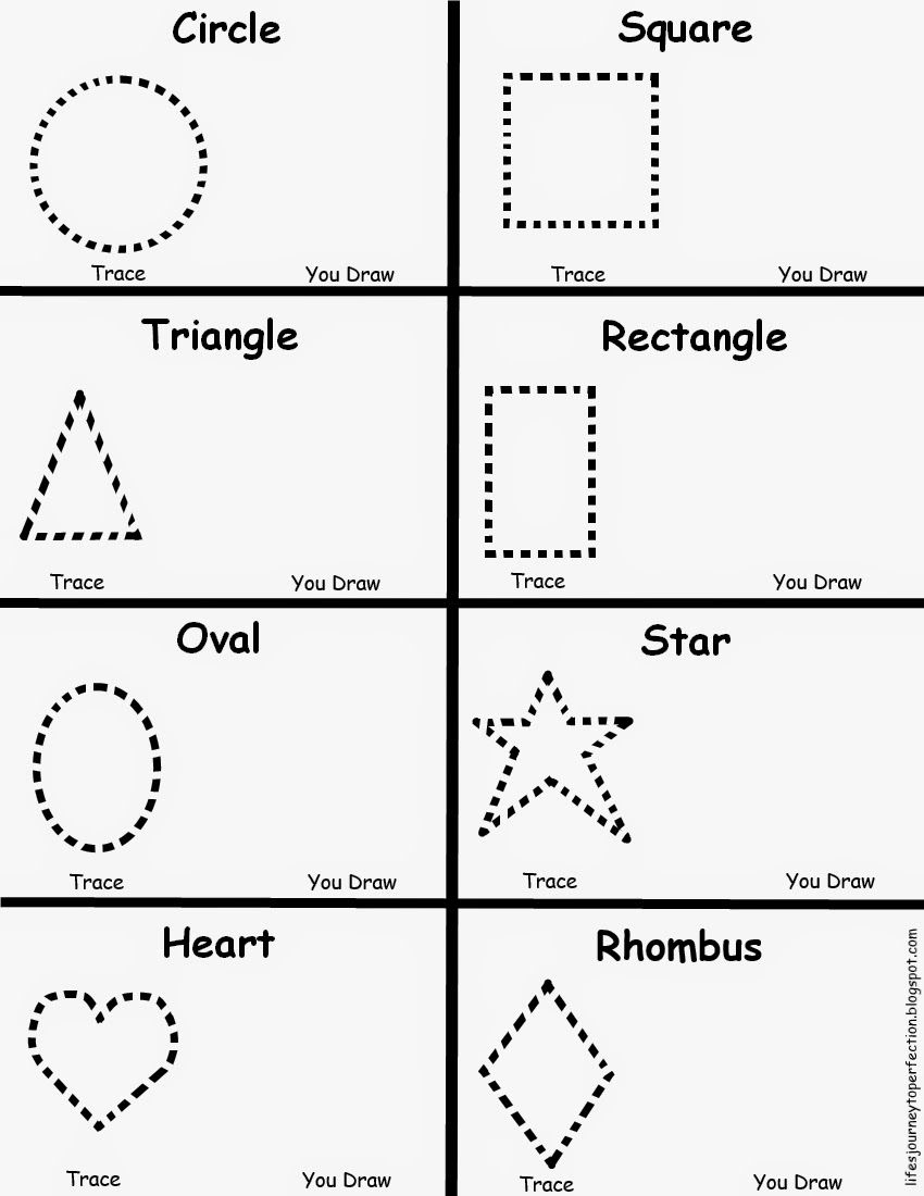 35 Preschool Math Shapes Worksheets