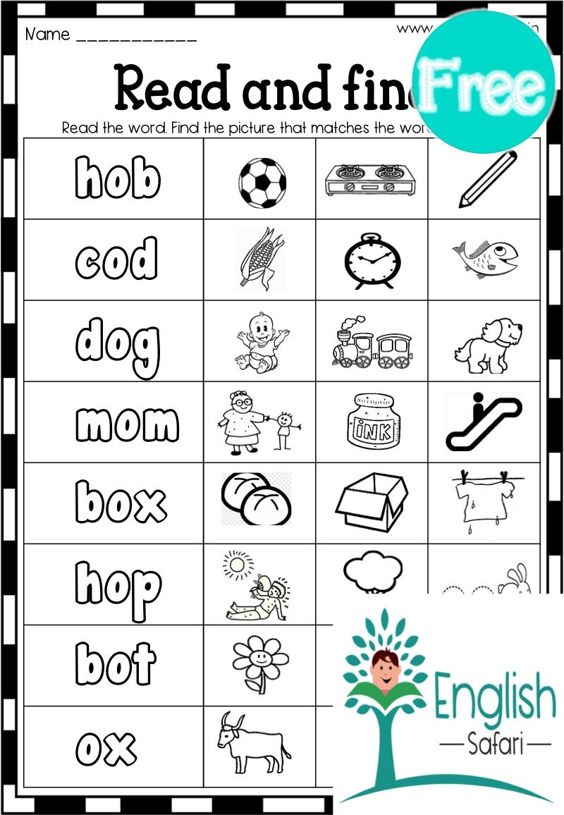 35 Three Letter Words Worksheets Reading Kindergarten