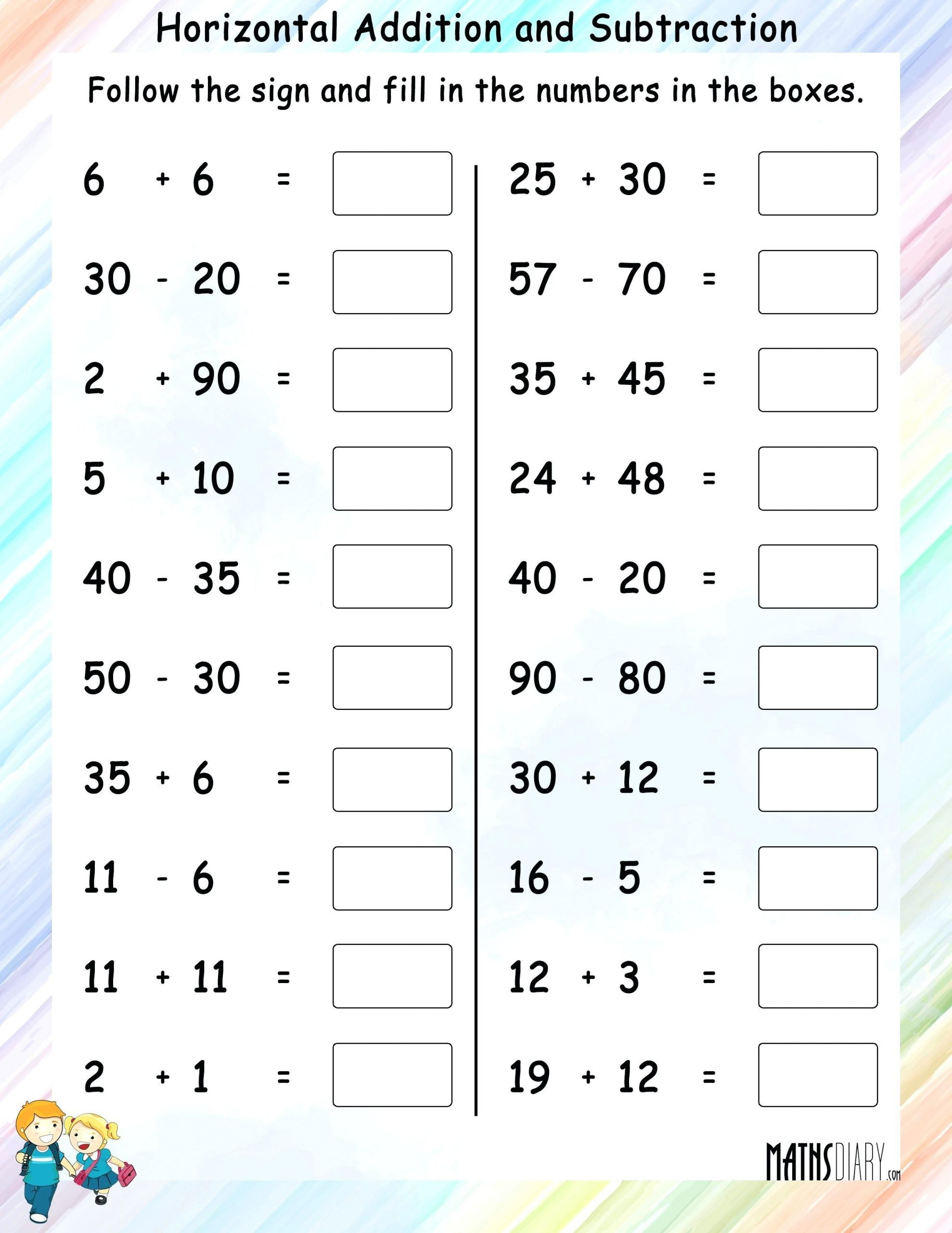 21 Addition And Subtraction Worksheets For 2Nd Grade