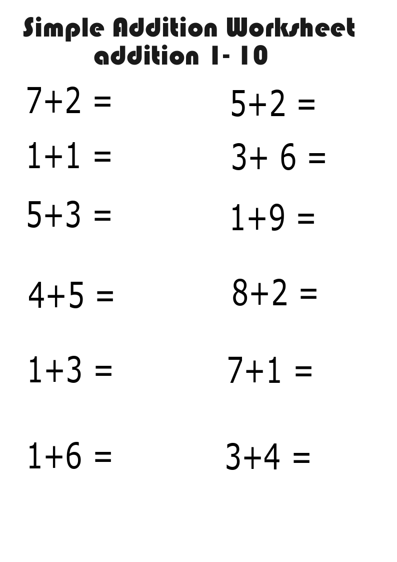 21 Addition Problem Worksheets Kindergarten