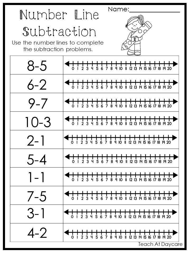 21 Addition Worksheets With Number Line