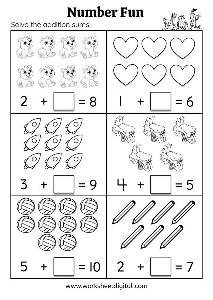 21 Addition Worksheets With Pictures 1-10