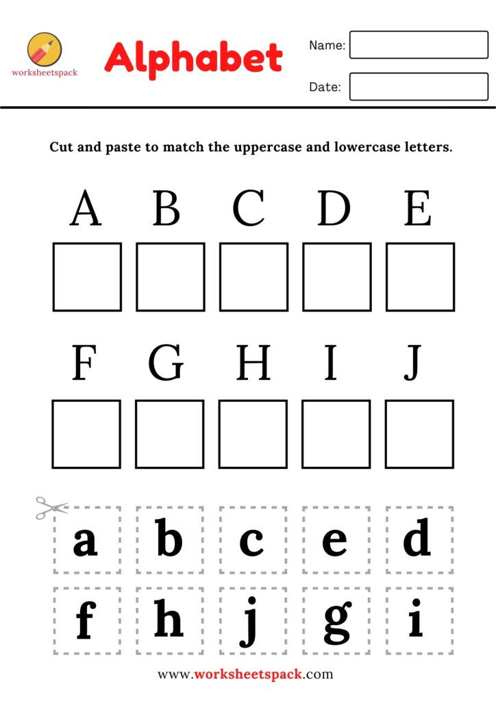 21 Cut And Paste Letter E Worksheets