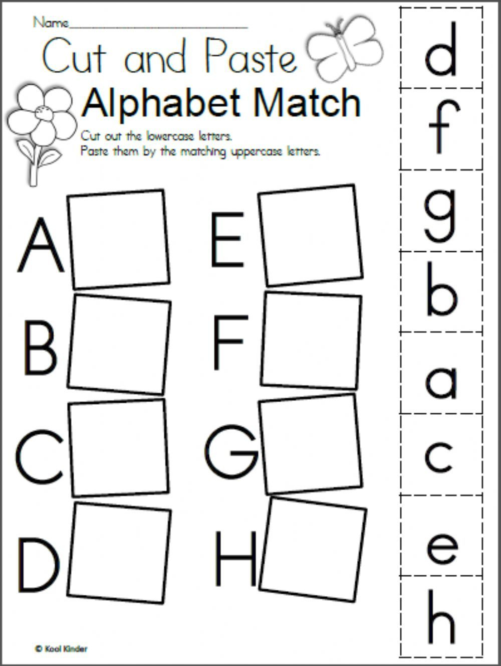 21 Cut And Paste Letter E Worksheets