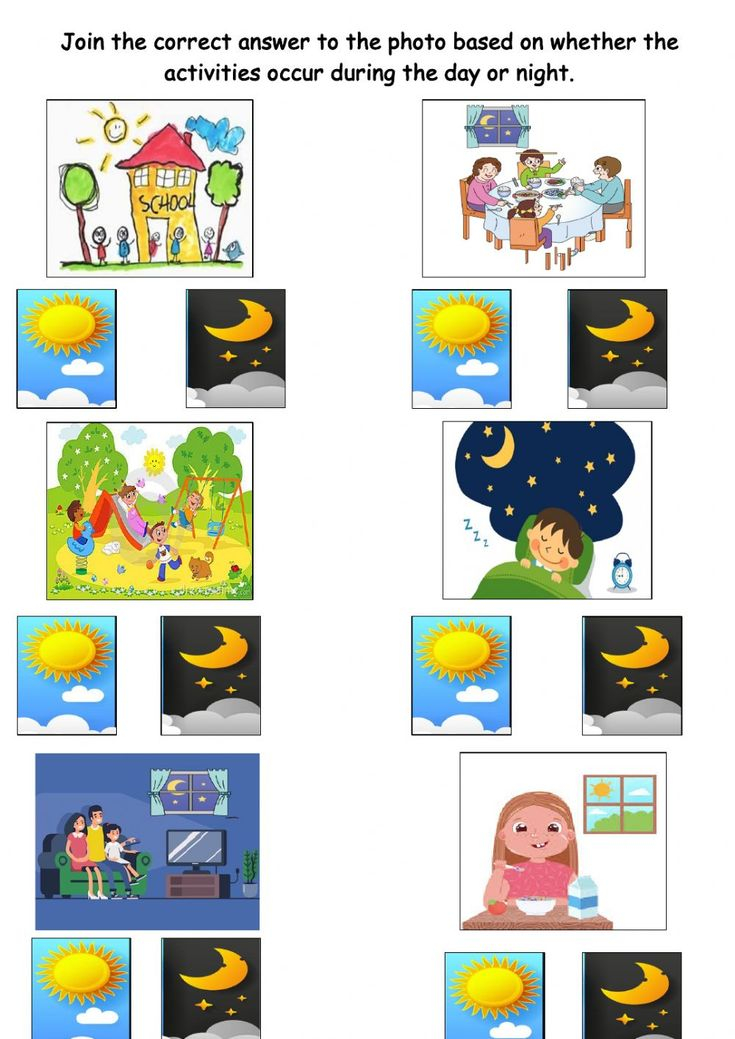 21 Day And Night Worksheets Kindergarten Free