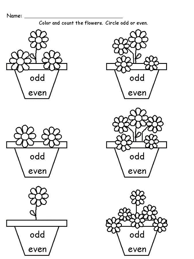 21 Even And Odd Numbers Worksheets Kindergarten