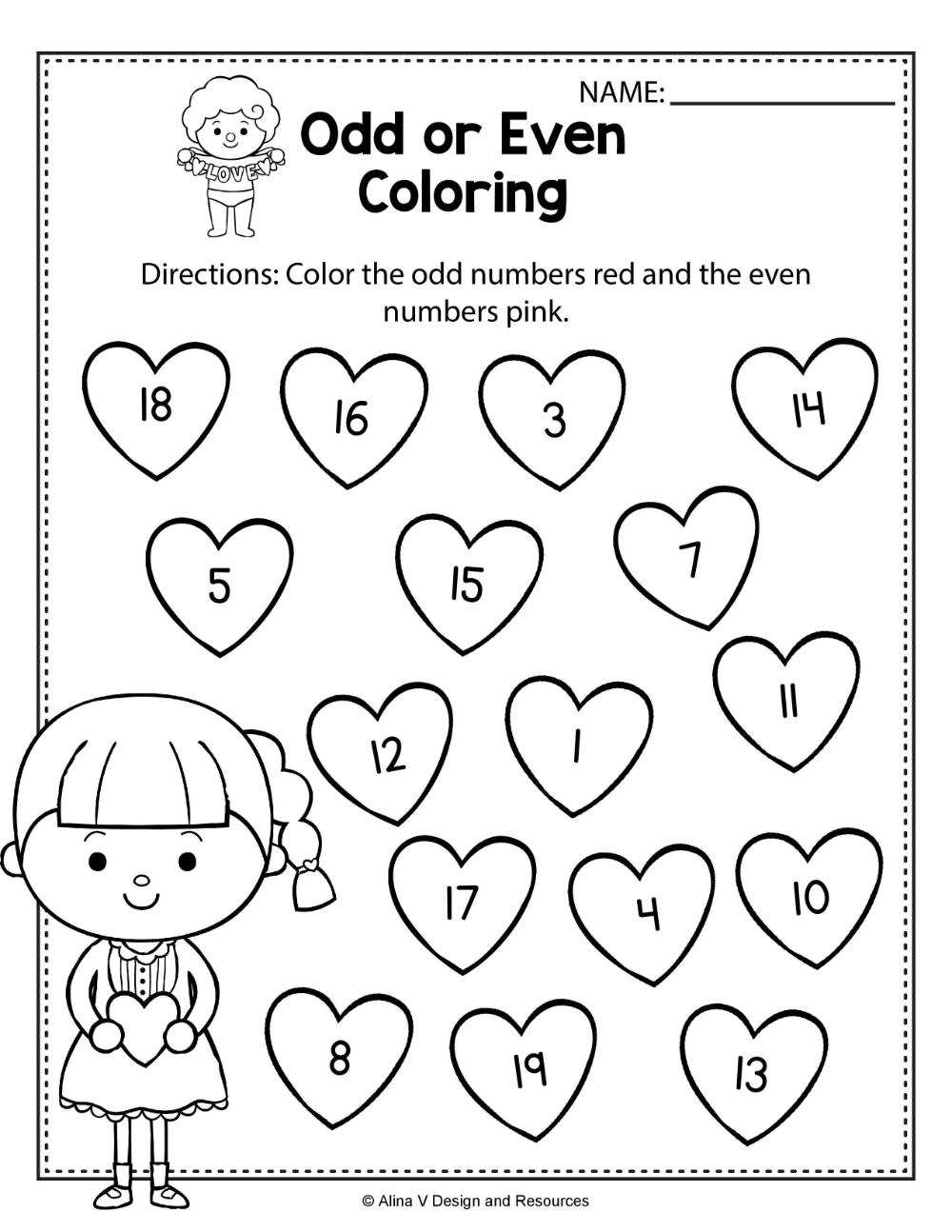 21 Even And Odd Numbers Worksheets Kindergarten