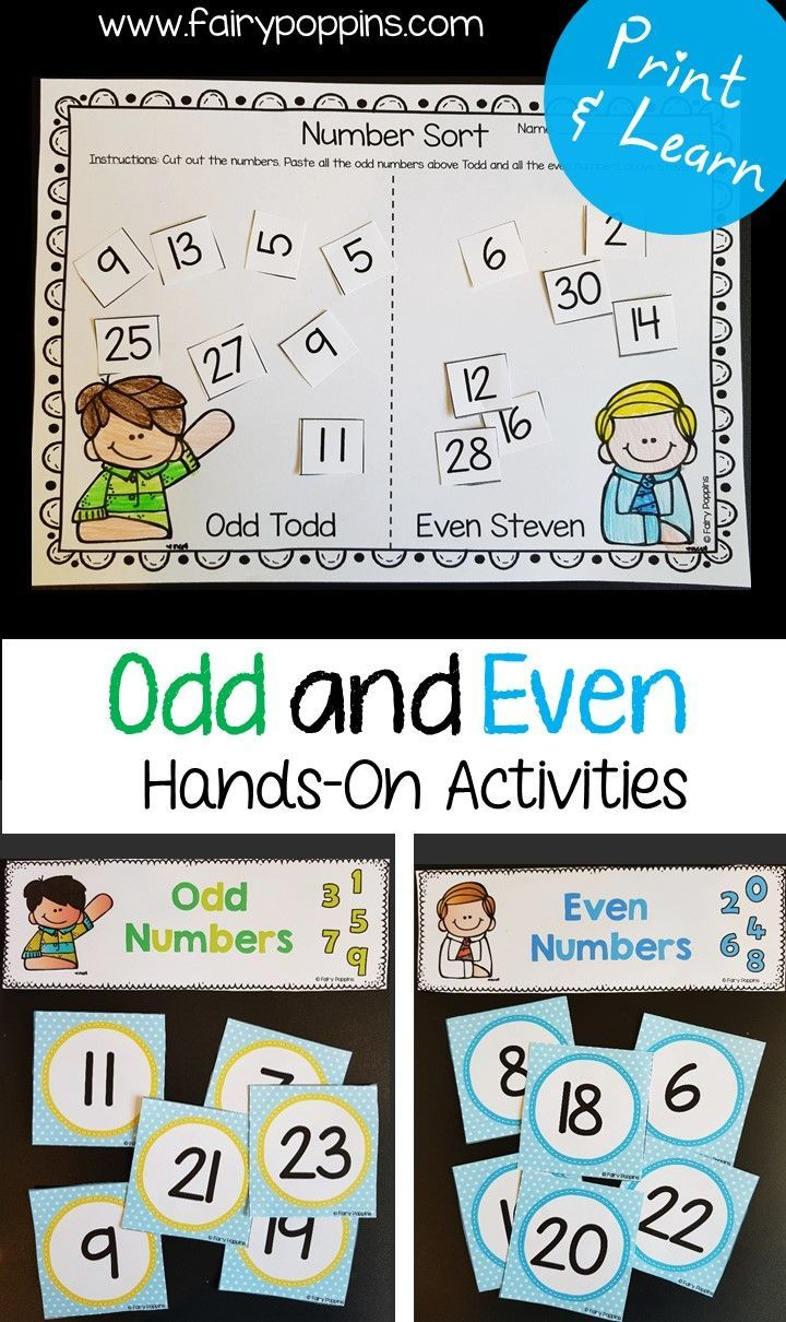 21 Even And Odd Numbers Worksheets Kindergarten