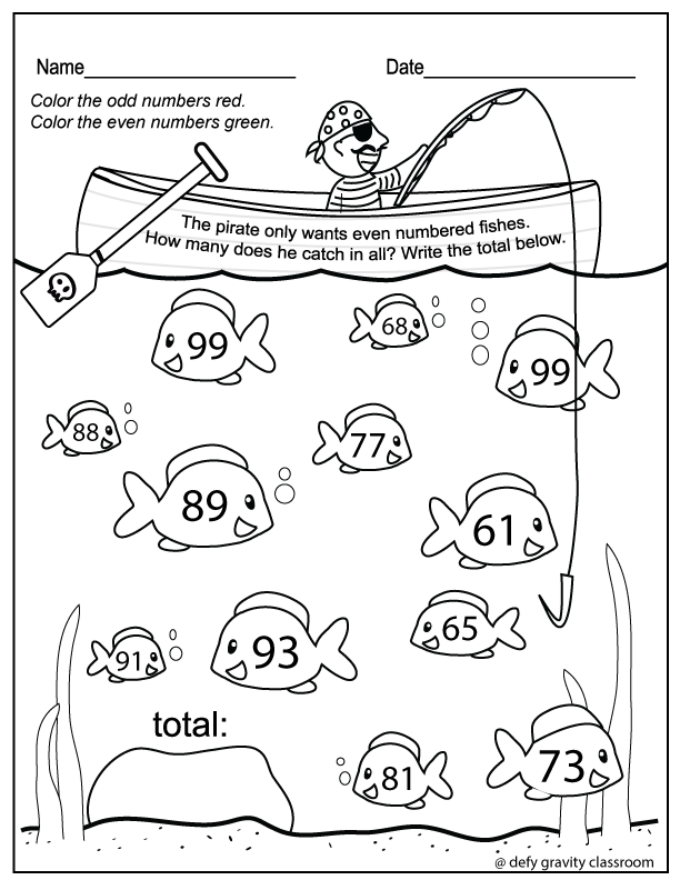 21 Even And Odd Numbers Worksheets Kindergarten