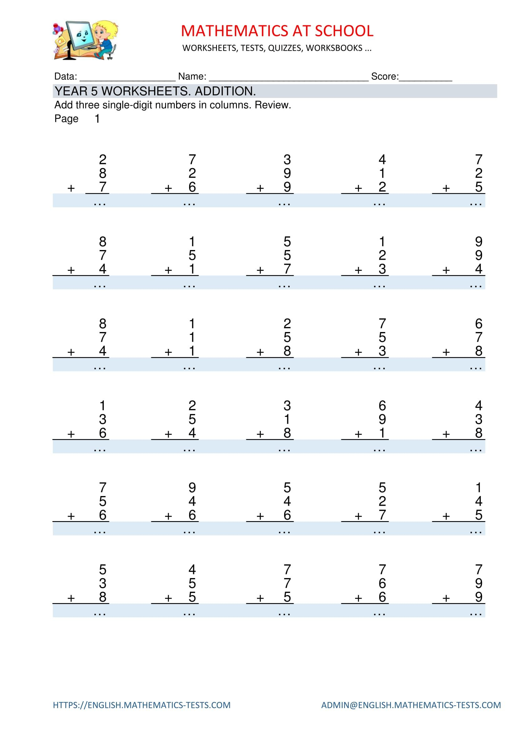 21 Grade 2 Math Worksheets Free Printable Addition And Subtraction