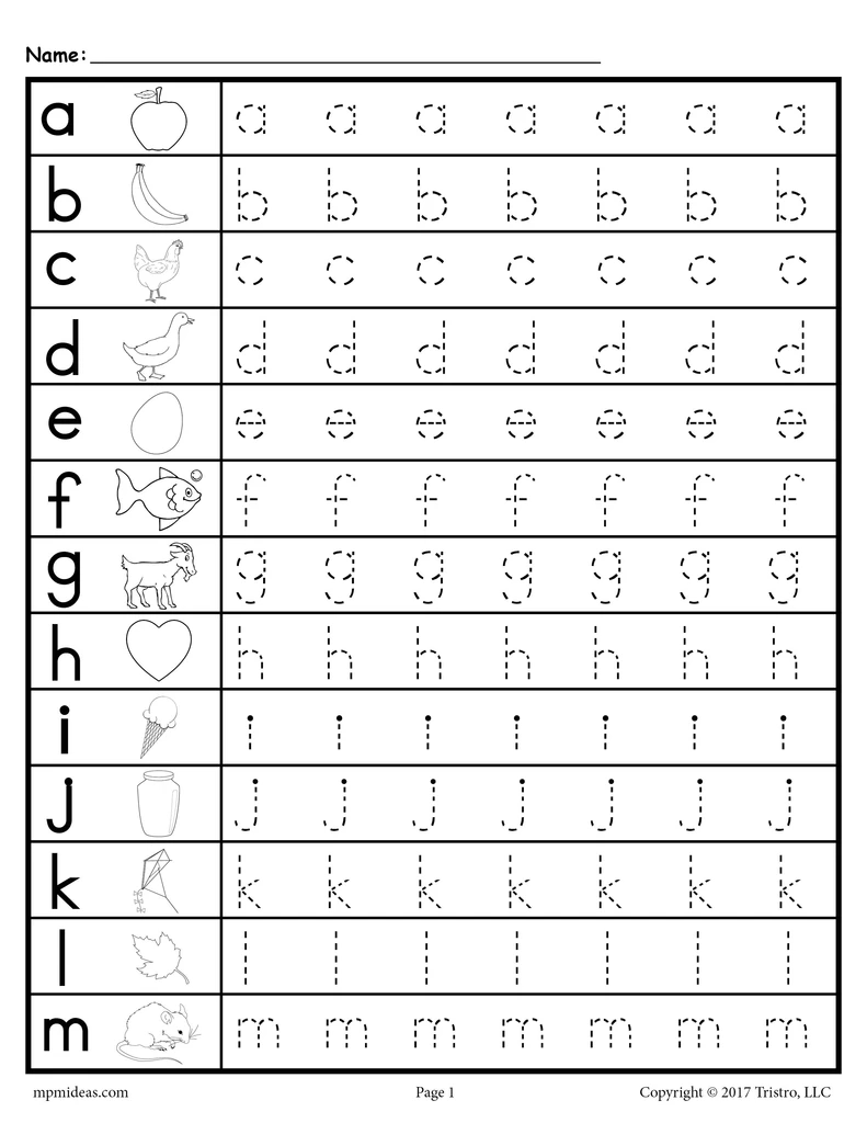 21 Kindergarten Lower Case Letter Worksheets