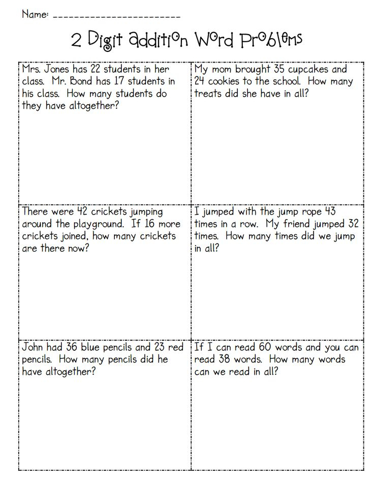 21 Kindergarten Math Worksheets Addition Word Problems