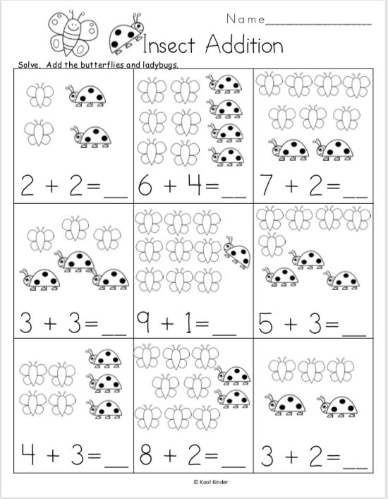 21 Kindergarten Math Worksheets Spring