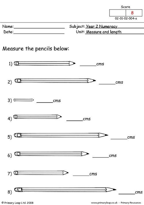 21 Length Worksheets 2Nd Grade