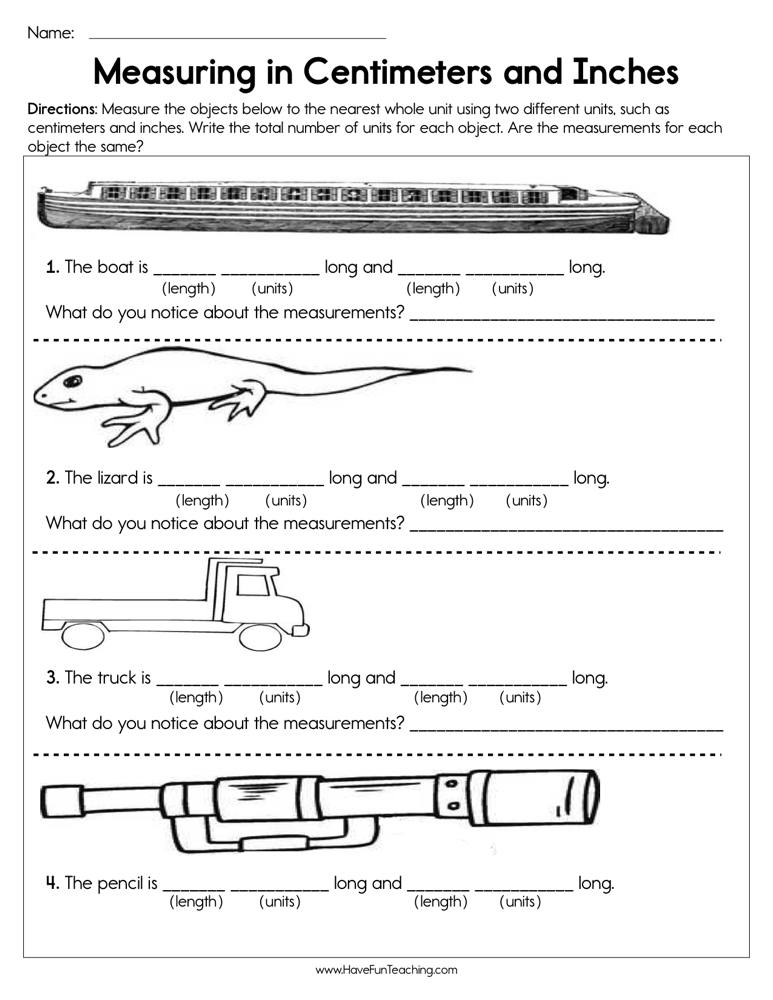 21 Length Worksheets 2Nd Grade