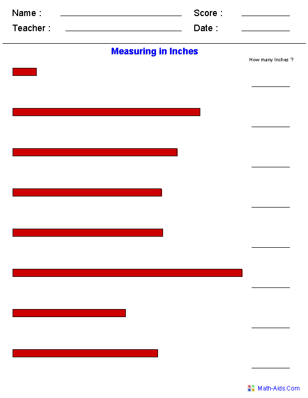 21 Length Worksheets 2Nd Grade