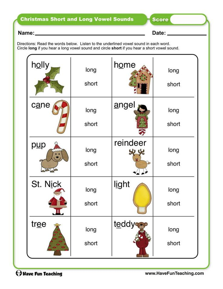 21 Long And Short Vowel Worksheets 1St Grade