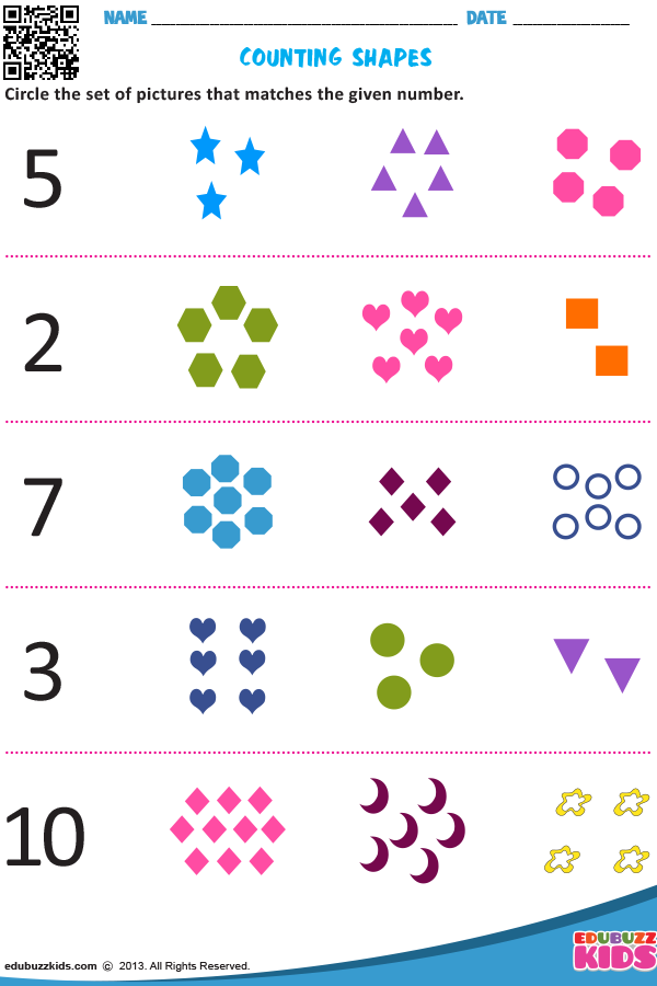 21 Matching Numbers Worksheets For Kindergarten