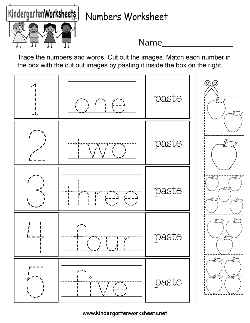 21 Matching Numbers Worksheets For Kindergarten